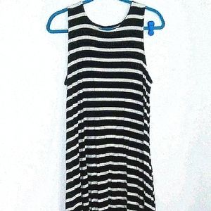 Old navy sleeveless midi tank dress With Wide Bottom Hem